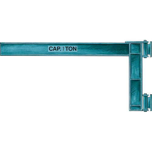 Wall Jibs, H Beam, 5-1/4" Flange Width, 1000 lbs. (0.5 tons) Capacity Moffatt Supply & Specialties