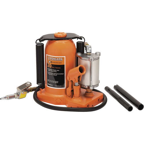 380C Bottle Jack, 20 Ton(s), Air Hydraulic, 20-5/8" Raised Height Moffatt Supply & Specialties