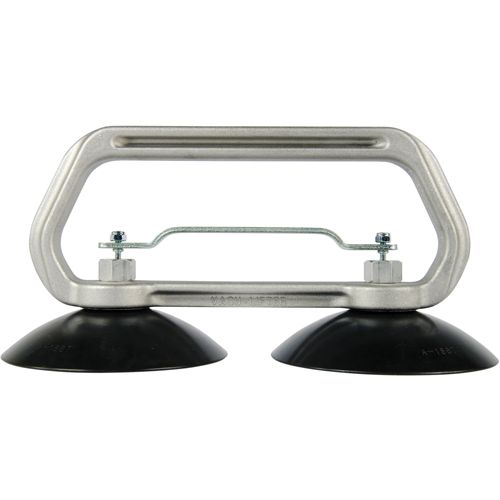 Vacuum Cups - Heavy-Duty Double Cup, 75 lbs. Capacity, 5", Pull-bar, 10" Handle Length Moffatt Supply & Specialties