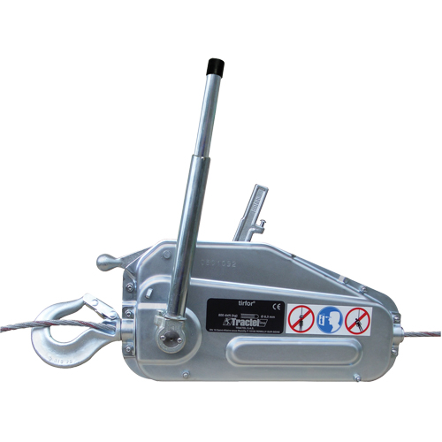 Palan &agrave; c&acirc;ble d'acier Tirfor - TU17, Diam&egrave;tre du fil 5/16", Capacit&eacute; 2000 lb (1 tonne) Moffatt Supply & Specialties