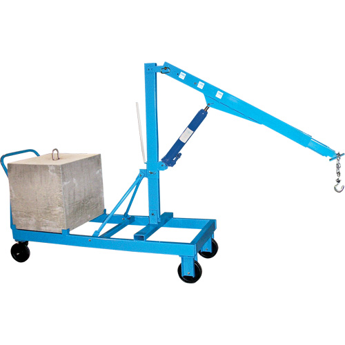 Floor Cranes - Reverse Boom, 8' Lift, 1000 lbs. (0.5 tons), 57" Arm, 78" H Moffatt Supply & Specialties