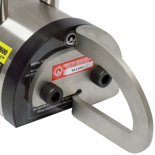 Vertical Lift Lug Adaptor For Versalift Magnets, 1200 lbs. (0.6 tons) Holding Cap., 3" L x 3" W x 3" H Moffatt Supply & Specialties