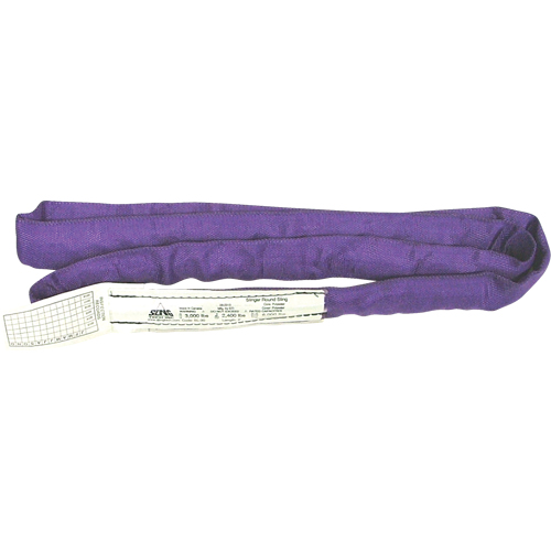 &eacute;lingues rondes, Mauve, 2" la x 4' lo, 3000 lb Charge verticale Moffatt Supply & Specialties