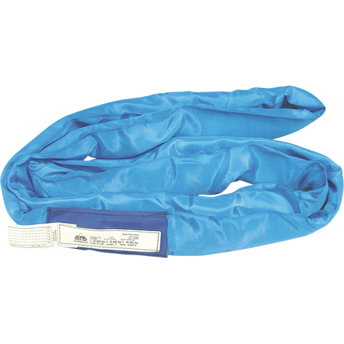 Round Slings, Blue, 4" W x 8' L, 23000 lbs. Vertical Load Moffatt Supply & Specialties