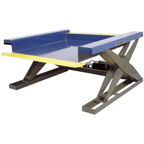 Hydraulic Floor-Height Scissor Lift Tables, Steel, 2000 lbs. Capacity Moffatt Supply & Specialties