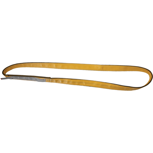 &eacute;lingues de levage en nylon, Pli Simple, Sans fin, Type 5, 2" la x 3' lo, Limite de charge verticale 6200 lb Moffatt Supply & Specialties