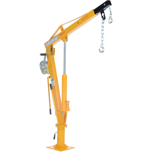 Winch Operated Truck Jib Crane, 1000 lbs. (0.5 tons) Capacity, 86-1/2" Max. Clearance Moffatt Supply & Specialties