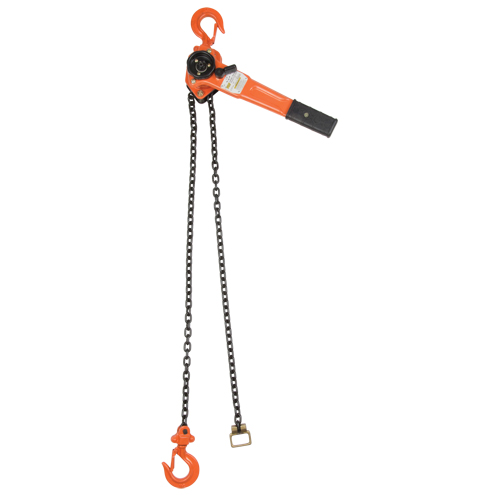 Lever Chain Hoist, 10' Lift, 1000 lbs. (0.5 tons) Capacity, Alloy Steel Chain Moffatt Supply & Specialties