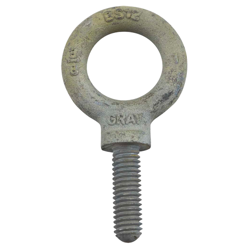 Eye Bolt, 2-13/16" Dia., 2" L, Galvanized, 7200 lbs. (3.6 tons) Capacity Moffatt Supply & Specialties