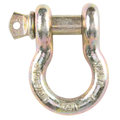 Manille d'ancrage &agrave; vis, 3/8", Cheville &agrave; vis, Chromat&eacute; jaune Moffatt Supply & Specialties