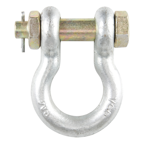 Bolt Type Anchor Shackle, 1/4", Bolt Type, Hot Dip Galvanized Moffatt Supply & Specialties