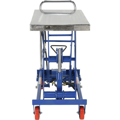 Pneumatic Hydraulic Scissor Lift Table, Steel, 32-1/2" L x 19-3/4" W, 1000 lbs. Cap. Moffatt Supply & Specialties
