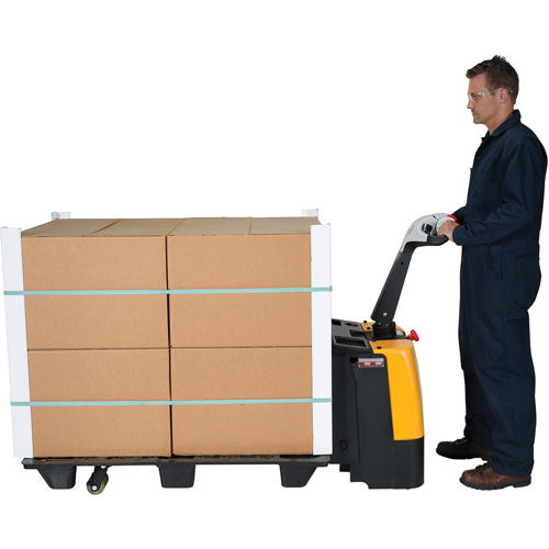 Transpalette &eacute;lectrique motoris&eacute;, Capacit&eacute; 3000 lb, 47" lo x 25" la Moffatt Supply & Specialties