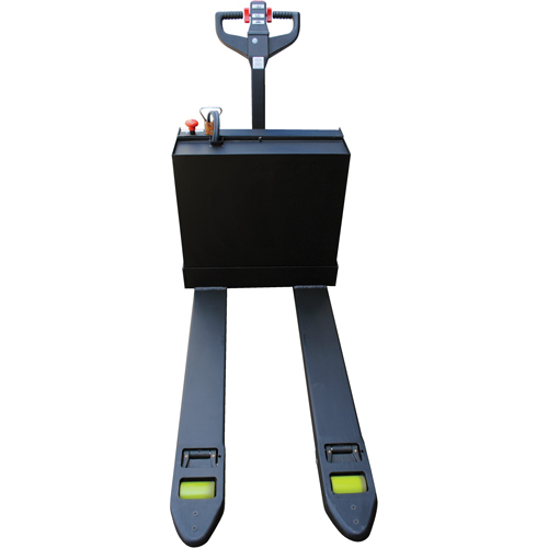 Fully Powered Electric Pallet Truck With  Stand-On Platform, 4500 lbs. Cap., 48" L x 30.25" W Moffatt Supply & Specialties