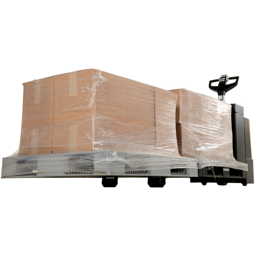 Fully Powered Electric Pallet Truck With  Stand-On Platform, 4500 lbs. Cap., 96" L x 30" W Moffatt Supply & Specialties