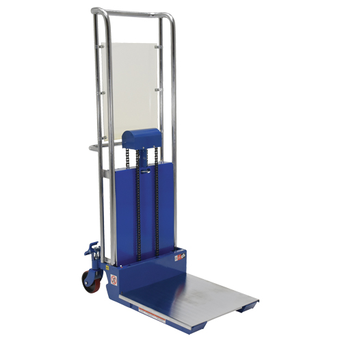 Hefti-Lift Load Stacker, Foot Pump Operated, 880 lbs. Capacity, 59" Max Lift Moffatt Supply & Specialties