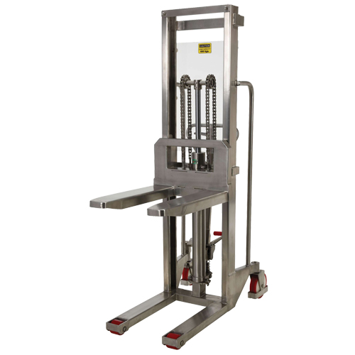 Hefti-Lift Load Stacker, Foot Pump Operated, 880 lbs. Capacity, 59" Max Lift Moffatt Supply & Specialties