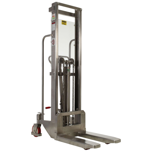 Hefti-Lift Load Stacker, Foot Pump Operated, 880 lbs. Capacity, 59" Max Lift Moffatt Supply & Specialties
