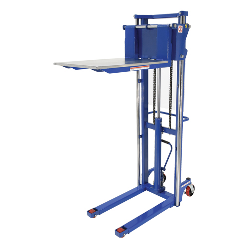 Gerbeur Hefti-Lift, M&eacute;canisme Pompe au pied, Capacit&eacute; de 1500 lb, Levage max de 63" Moffatt Supply & Specialties