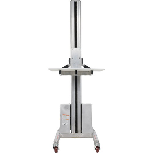 Quick Lift Stacker, Electric Operated, 175 lbs. Capacity, 57" Max Lift Moffatt Supply & Specialties