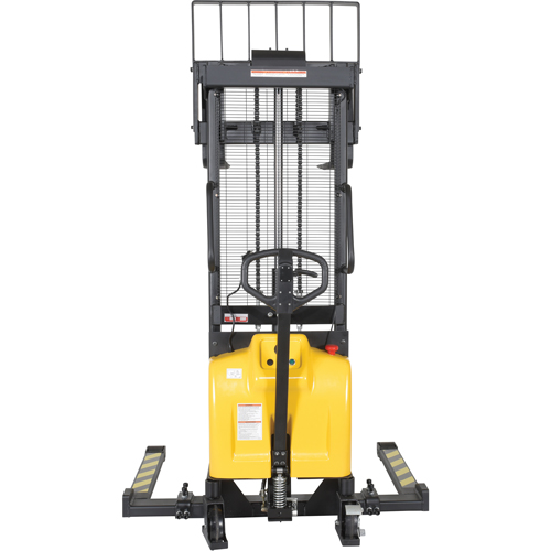 Fork Lift Stacker, Electric Operated, 2000 lbs. Capacity, 63" Max Lift Moffatt Supply & Specialties