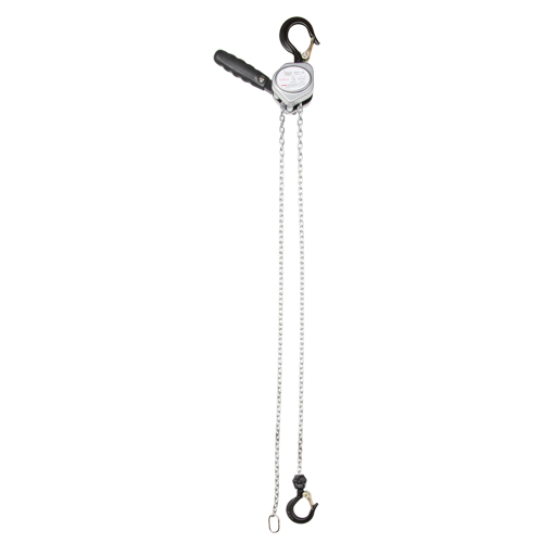 Mini Lever Hoist, 5' Lift, 500 lbs. (0.25 tons) Capacity, Zinc Plated Chain Moffatt Supply & Specialties