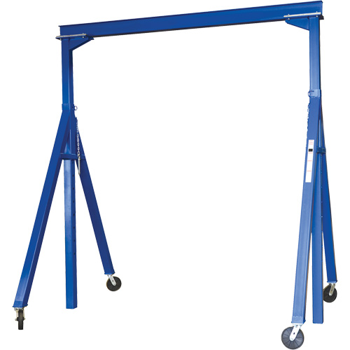 Adjustable Steel Gantry Crane, 10' L, 2000 lbs. (1 tons) Capacity Moffatt Supply & Specialties