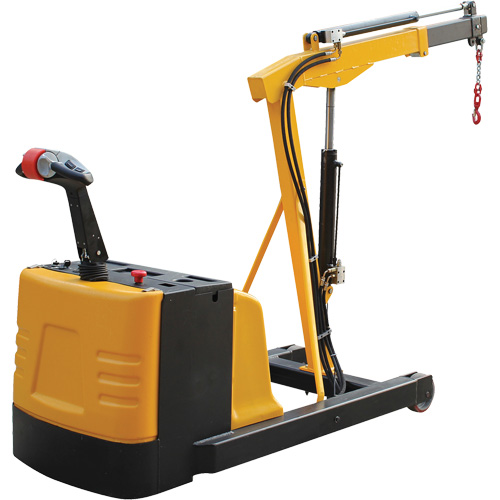 Electric Powered Floor Crane, 8.8' Lift, 1500 lbs. (0.75 tons), 44-1/4" Arm, 62-1/4" H Moffatt Supply & Specialties