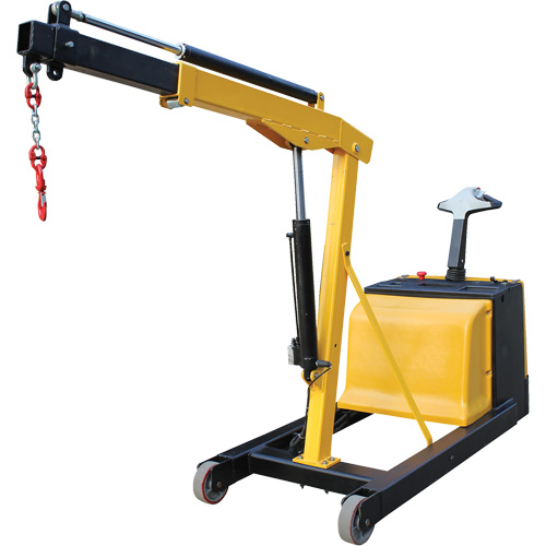 Electric Powered Floor Crane, 8.8' Lift, 1500 lbs. (0.75 tons), 44-1/4" Arm, 62-1/4" H Moffatt Supply & Specialties