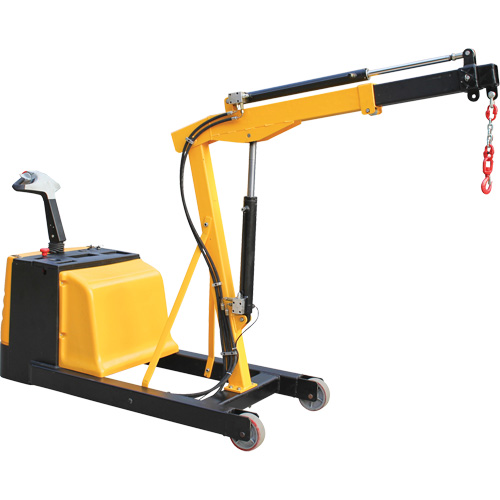 Electric Powered Floor Crane, 8.8' Lift, 1500 lbs. (0.75 tons), 44-1/4" Arm, 62-1/4" H Moffatt Supply & Specialties