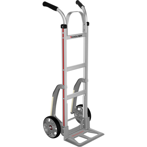 Knocked Down Hand Truck, Dual Handle, Aluminum, 48" Height, 500 lbs. Capacity Moffatt Supply & Specialties