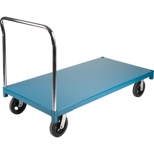 Heavy-Duty Platform Truck, 60" L x 30" W, 2000 lbs. Capacity, Rubber Casters Moffatt Supply & Specialties