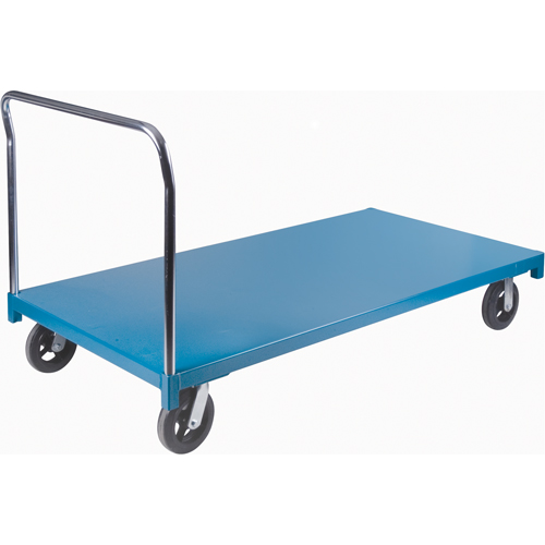 Chariot &agrave; plateforme robuste, 72" lo x 36" la x Capacit&eacute; 2000 lb, Roues en Caoutchouc Moffatt Supply & Specialties