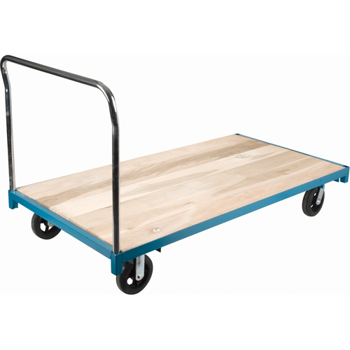 Chariot &agrave; plateforme robuste, 96" lo x 48" la, Capacit&eacute; de 2000 lb, Roues en Caoutchouc Moffatt Supply & Specialties