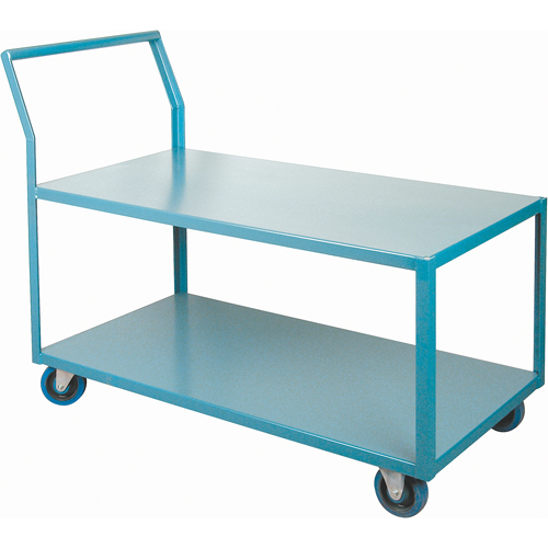 Heavy-Duty Low Profile Shop Carts, 2 Tiers, 24" W x 48" D x 40" H, 1200 lbs. Cap. Moffatt Supply & Specialties