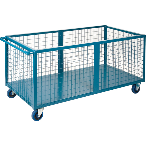 Caisson en treillis m&eacute;tallique, Acier, 75" lo x 30" la x 31,5" h, Volume 30 pi³, Capacit&eacute; 1200 lb Moffatt Supply & Specialties