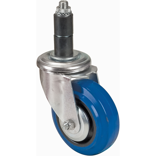 Rubber Stem Caster, Swivel, 4" (101.6 mm) Dia. Moffatt Supply & Specialties