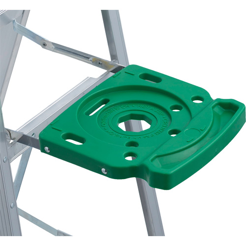 Commercial Duty Stepladders (2400 Series), 4', Aluminum, 225 lbs. Capacity, Type 2 Moffatt Supply & Specialties
