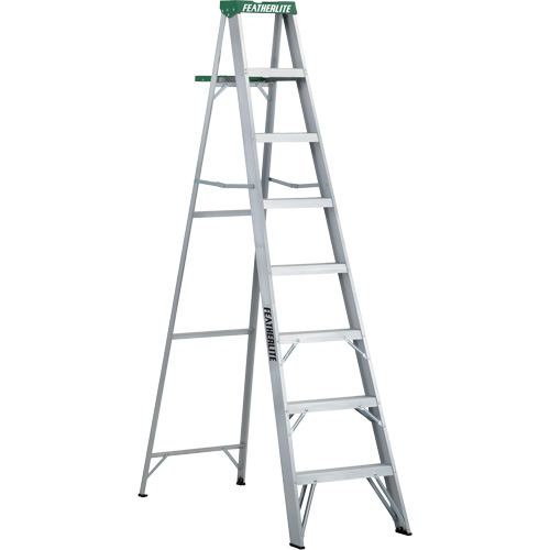 Commercial Duty Stepladders (2400 Series), 8', Aluminum, 225 lbs. Capacity, Type 2 Moffatt Supply & Specialties