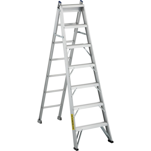 2700 Series Industrial Duty Multi-Way Ladders, 7', Aluminum, 250 lbs. Cap., ANSI 1, CSA 1 Moffatt Supply & Specialties