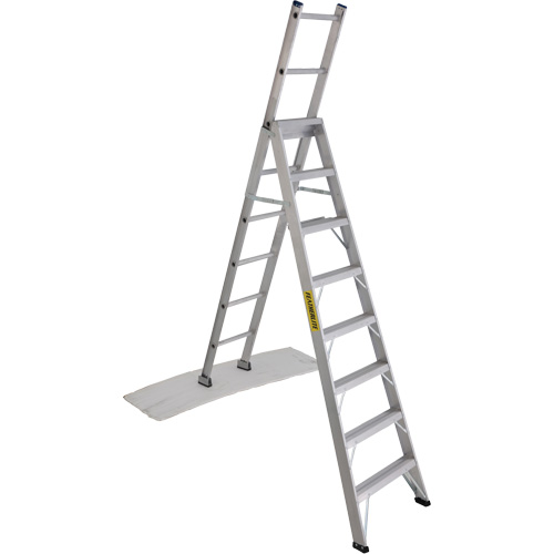 2700 Series Industrial Duty Multi-Way Ladders, 8', Aluminum, 250 lbs. Cap., ANSI 1, CSA 1 Moffatt Supply & Specialties