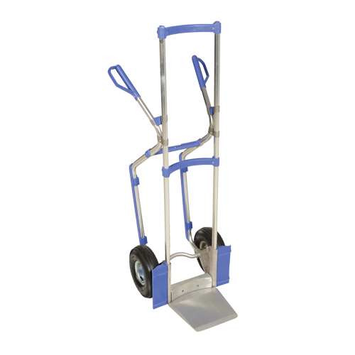 Ergonomic Hand Truck, Combination Handle, Aluminum, 52" Height, 350 lbs. Capacity Moffatt Supply & Specialties