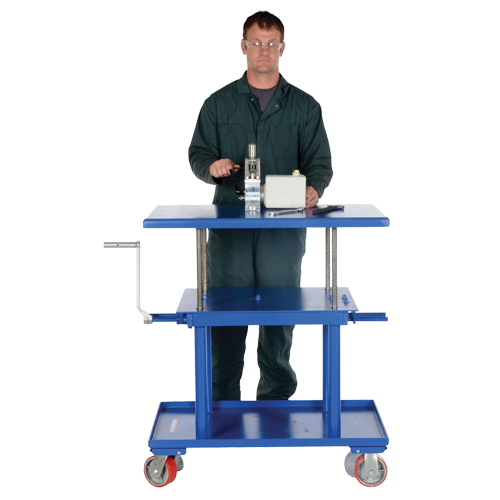 Hydraulic Lift Table, 24" L x 36" W, Steel, 2000 lbs. Capacity Moffatt Supply & Specialties