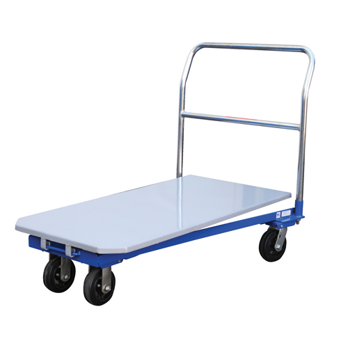 Platform Cart, 48" L x 24" W, 1500 lbs. Capacity, Mold-on Rubber Casters Moffatt Supply & Specialties