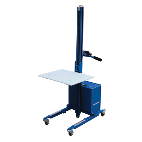 Quick Lift Platform Stacker, Electric Operated, 175 lbs. Capacity, 57" Max Lift Moffatt Supply & Specialties
