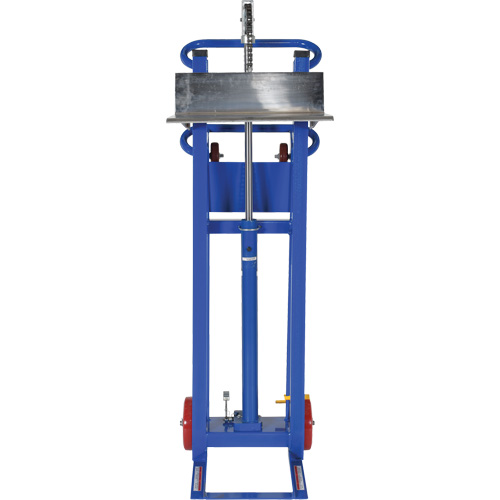 Hydra Lift Platform Stacker, Foot Pump Operated, 750 lbs. Capacity, 52" Max Lift Moffatt Supply & Specialties