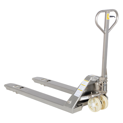 Transpalette, Acier inoxydable, 48" lo x 27" la, Capacit&eacute; 5500 lb Moffatt Supply & Specialties