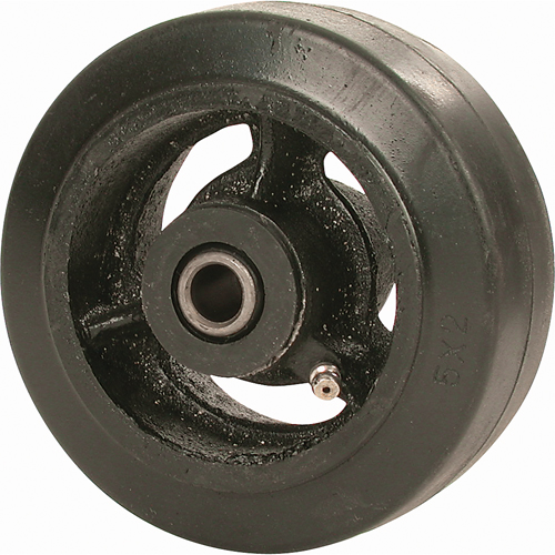 Roue en caoutchouc moul&eacute;, 4" (102 mm) dia. x 2-1/2" (63,5 mm) la, Capacit&eacute; de 400 lb (181 kg) Moffatt Supply & Specialties