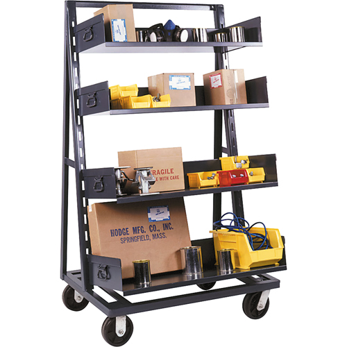 Chariots Adjust-A-Tray, 18" x 38" x 64", Capacit&eacute; 1500 lb Moffatt Supply & Specialties