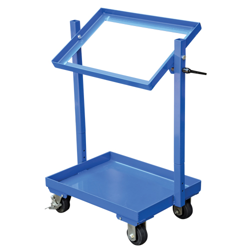 Stock Cart, Steel, 30-11/16" W x 19-1/4" D, 2 Shelves, 200 lbs. Capacity Moffatt Supply & Specialties